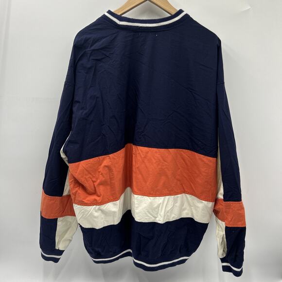 Vintage IZOD 90s Sport Pullover Windbreaker Mens XL Color Block Spell Out - Picture 4 of 9